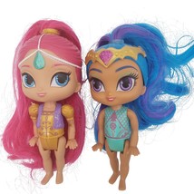 Shimmer &amp; Shine Pink &amp; Blue Genie 6&quot; Toy 2 Doll Figure Set - £9.94 GBP