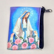 Rosary Case Mary Our Lady Of Fatima Zippered Purse Bag Catholic - £9.39 GBP