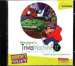 Morgan&#39;s TriviaMachine Jr. (Ages 7-14) (PC-CD, 1995) for Windows - NEW in JC - $3.98