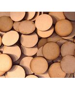 110mm Circles MDF Wooden Bases (x3) Laser Cut Crafts - FAST SHIPPING US ... - $2.96