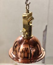 Nautical New Marine Pendant Brass and Copper Hanging Small Light with Hook - £168.16 GBP