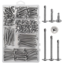 Modified Truss Head Stainless Steel Self-Tapping Screw Assortment Kit, 1... - $16.02