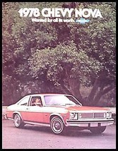 1978 Chevy Chevrolet Nova Brochure - £6.07 GBP