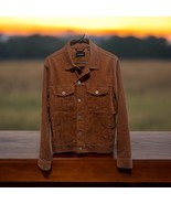 J. CREW Men’s Small Corduroy Trucker Jacket Brown Stretch Classic Jean B... - $47.52