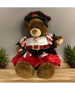 Build A Bear Teddy With Pirate Outfit Red Black Female Skirt Clothes Plu... - £23.25 GBP