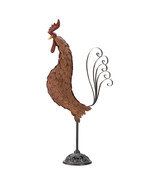 Cast &amp; Wrought Iron Sculpture Rooster - £36.08 GBP