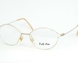 Vintage FULL VUE 4250 C1 Oro Arena Gafas Montura Metálica 47-17-140mm - $76.23