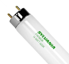 5 Lot Osram Sylvania F14T8/CW Fluorescent 14W T8 Cool White Bulbs G13 Base - £27.56 GBP