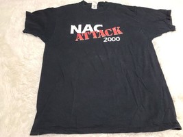 Ford NAC ATTACK Vintage XL Black Shirt Domination Through Innovation - £4.90 GBP