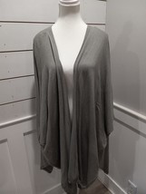 New Bongo Cardigan Kimono Women Size Large Light Sweater Gray - £19.97 GBP