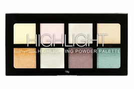 BYS Highlight &amp; Strobe Palette 8 Shades - Highlighting Powder Palette - $274.20 MXN