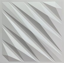 Dundee Deco 3D Wall Panels - Modern Abstract Paintable White PVC Wall Paneling f - £6.16 GBP+