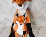 Vandring Rav 15&quot; IKEA Bright Orange Fox Mama Mom Baby Fox Plush Stuffed ... - £19.80 GBP