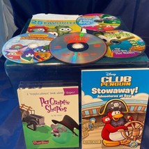 VeggieTales DVD Book CD Lot of 7 Christian Children&#39;s Pirates Pistachio Silly - £14.06 GBP