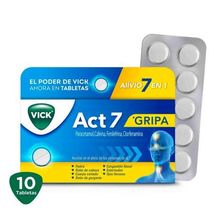 VICK ACT 7~10 Tablets~Excellent Quality~Cold &amp; Flu~Fast Relief~NEW  - £13.01 GBP