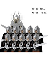 11pcs Medieval Elf Rohan soldiers Guard Army lotr Figures Mini Bricks XP104 - £14.62 GBP