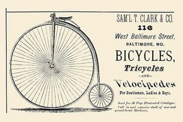 Bicycles, Tricycles, and Velocipedes - Art Print - £17.29 GBP+
