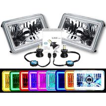 Octane Lighting 4X6 RGB COB Color Changing Halo 6000K 4000 Lumens LED Headlight  - £237.36 GBP