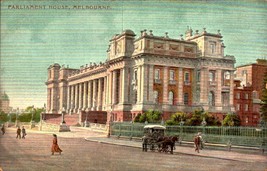 Vintage Postcard - Parliament H0USE, Melbourne, Austraila BK54 - £3.89 GBP