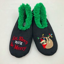 Snoozies Women&#39;s Eat Sleep &amp; Be Merry Christmas Slippers Medium 7/8 - $239.54 MXN