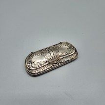 Sterling Silver Eyeglasses Case Victorian 1856 w/ Spectacles Repousse Ornate - £121.92 GBP