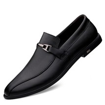Genuine Leather Casual Shoes Men Soft Anti-slip Rubber Loafers Moccasins Men Sho - £62.63 GBP