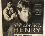 Regarding Henry Movie Print Ad Vintage Harrison Ford TPA2 - £4.66 GBP