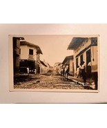 Antique Mexican Photo Postcard Calle Princial Altotonga Veracruz 1930&#39;s - €16,23 EUR