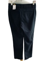 Lee Ladies Mid Rise Regular Fit Sh API Ng Pocketed Long Black Pants Nwt 4 - $30.79