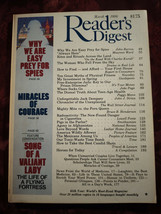 Readers Digest March 1986 Shoo Shoo Baby Nathan M Adams John Barron Jack Dempsey - £6.32 GBP