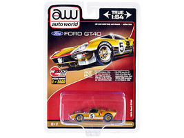1966 Ford GT40 RHD Right Hand Drive #5 Gold w Graphics Limited Edition to 3600 P - £20.51 GBP