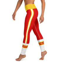 Kansas City Football Women&#39;s Fitness Yoga Tailgate High Rise Leggings - £31.92 GBP