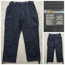 511 Tactical Pants Mens XL (Fits 36x31) Navy Blue Cargo Workwear Outdoor Ripstop - £18.34 GBP