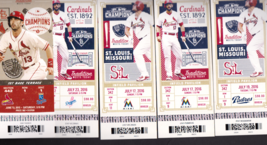 St. Louis Cardinals Tickets 2015 And 2016 NM-MT Lot Of 5 - £10.66 GBP