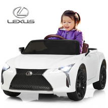 12V Kids Ride on Car Lexus LC500 Licensed Electric Vehicle W/ Remote White - $337.99
