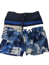 ZeroXposur Men&#39;s Swim Floral Stretch Board Short Trunks Blue UPF 50+ Siz... - £15.56 GBP