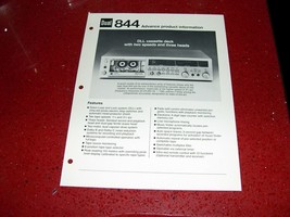 DUAL (UNITED AUDIO) 844 CASSETTE DECK SINGLE PAGE SPEC SHEET - $6.00