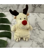 Vintage Moose Animal Terry Cloth Bean Bag Plush Stuffed Toy New Tan Brown - $17.58 CAD