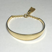 NOS 1960&#39;s 18K Gold Electroplate Cuff Bangle Bracelet (005) - $28.04