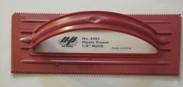 Marshalltown Nu-Pride Red Plastic 1/8&quot; V Notched Trowel  9-1/2 in L x 4-... - $5.84