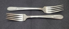 Set of 2 Forks Mary Lou-Devonshire Silverplate, 1938 International Silver - £6.17 GBP