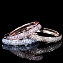 1CT Round Cut D/VVS1 Diamond Sterling Silver Engagement Wedding Anniversary Band - £252.74 GBP