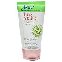 New Nair Hair Remover Exfoliate &amp; Smooth 3-in-1 Leg Mask NEW Travel Size... - $8.29