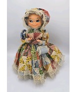 Granny Prairie Doll Smilies Check Eyeglasses Plastic 1970s - $39.22