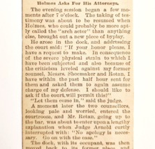 1895 H.H. Holmes As Attorney Article Worlds Fair Serial Killer Victorian... - $940.43 MXN
