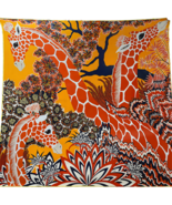 Silk Cashmere Shawl "Giraffes" - $150.00