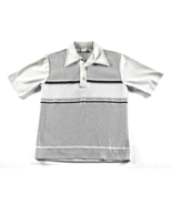 Vintage Styled In California JC Penny Shirt Men Retro 70s Gray White Bla... - £35.02 GBP