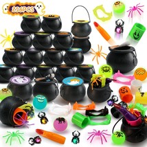 256PCS Halloween Party Favor Bulk for Kids 32PACK Prefilled Witch Cauldrons with - $58.22