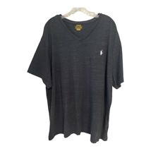 Polo Ralph Lauren Men&#39;s 2XB V-Neck T-Shirt – Black Heather – 100% Cotton - $22.00