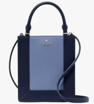 Kate Spade Lena Mini Tote Navy Blue Leather Bag KI885 Purse NWT $349 Retail - £83.94 GBP